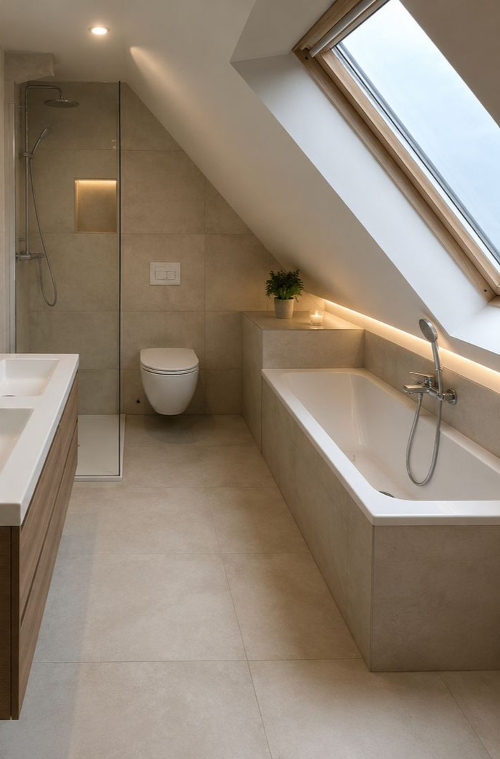 Saniertes Badezimmer, nachher