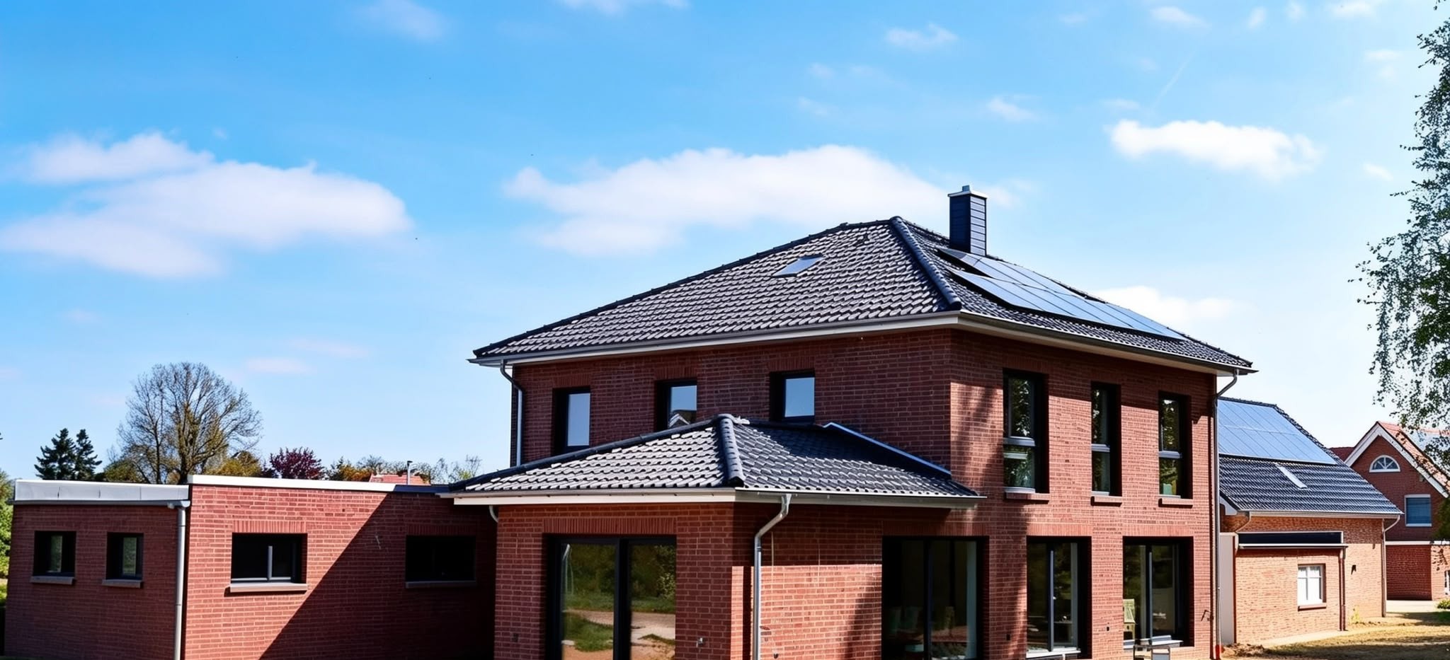 Einfamilienhaus mit Klinker und Dachausbau – Einzelgewerke von Mein Zuhause Massivhaus